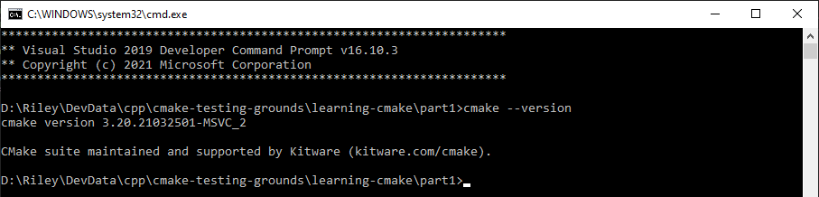 CMake Version
