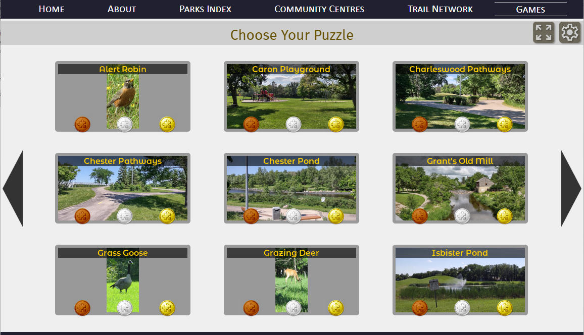 Choose Puzzle Screen
