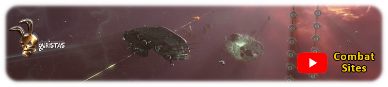 Photo of an Ishkur in a Guristas combat site